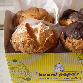 Beard Papa's cream puffs, made to order